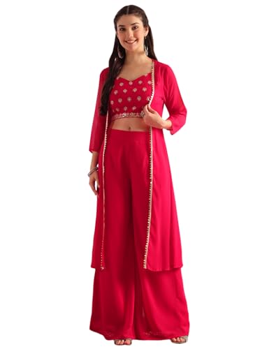 Image of Vbuyz Women's Printed & Embroidered Anarkali Blue Viscose Rayon Kurta With Musturd Cotton Stylish Shrug |Women Kurtas|Stylish Shrug Kurta set|Shrug set|kurta for women