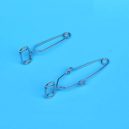 10 pcs labs stoddard test tube clamp stainless steel with finger grips 634 length