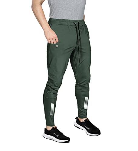 Image of AVOLT Men Slim Fit Lycra Blend Track Pants