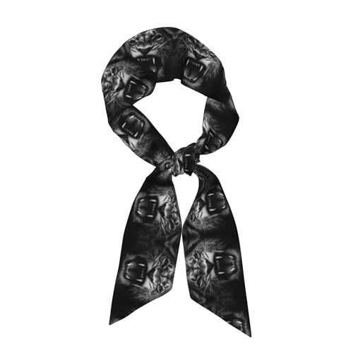 Chiffon Neckerchief Head Scarf, Printed Scarves for Women's Fashion