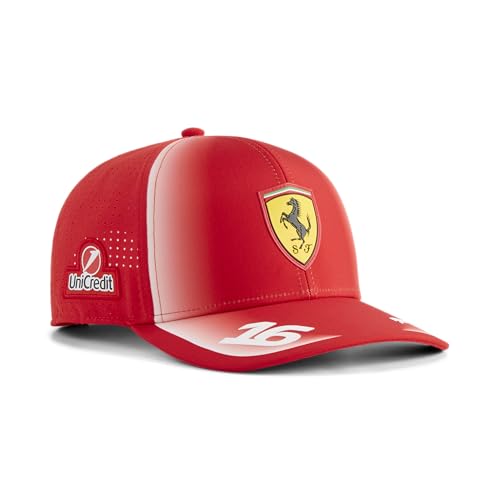 Prodotto nelle Filippine PUMA Scuderia Ferrari F1 2026 Cappellino Charles Leclerc - Rosso - Taglia Unica