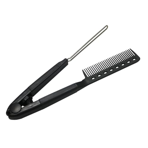 WOONEKY Peine Alisador de Cabello en V, Herramienta Eléctrica para Alisar sin Calor, Cepillo para Peinar miniatura 1