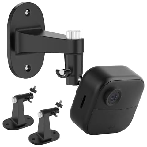2Pack Wall Mount Bracket for Blink Outdoor 4 (4th Gen)/(3rd Gen)/All-New Blink Indoor/Blink XT/XT2, Also for Blink Mini/Mini 2, 360° Adjustable Indoor/Outdoor Camera Mount with Perfect View Angle Cover