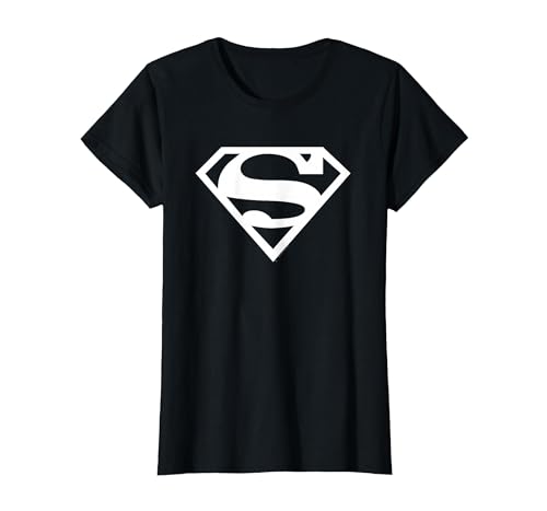 Superman Logo T-Shirt, Women, Black, Medium