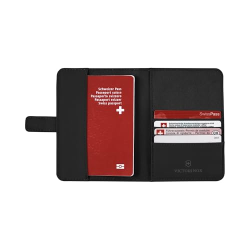 Victorinox Travel Essentials, Passport Holder with Card Slots, Coin Pocket and RFID - Black3