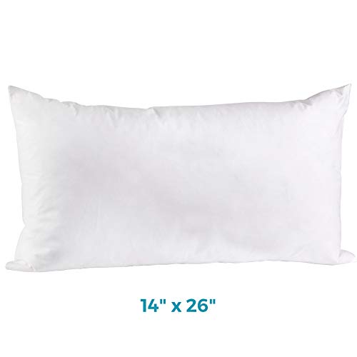 Westex Premium Feather Throw Pillow Insert, 14" X 26" #TOP2