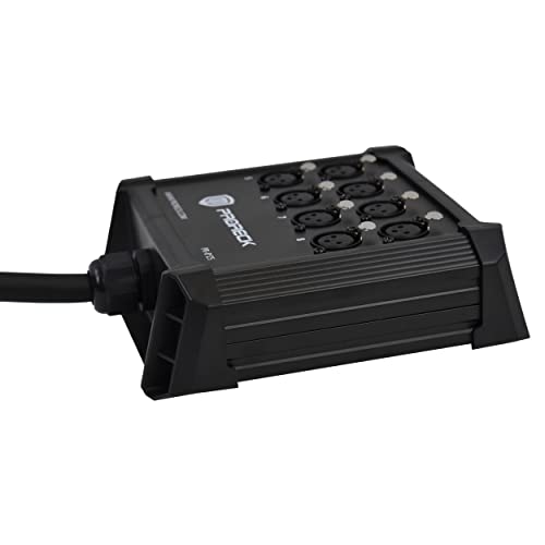 PRORECK 8-Channel Low Profile XLR Send Circuit Board Snake Cables, XLR Splitter Cable for Live, Recording, Stage, Studio, 25 Feet Long