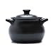 Produktbild Auflaufformen Auflauf Keramik Topf Stein Topf Irdenen Topf Hohe Temperatur Eine Person Küche Schwarze Suppe Mini Baby Haushalt Anti-Verbrühung Volle Glasur Mit Deckel (Color : Black, Size : 1000ml)