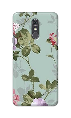 Image of Printed Hard Back Cover Case for LG Q7 | LG Q7 Plus Back Cover (Floral Painting) -1302