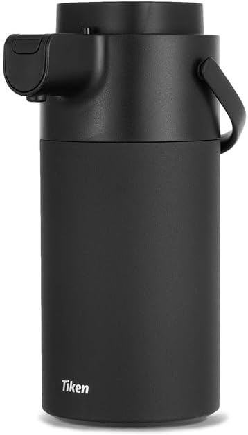 Miniatura 4 de Tiken Airpot - Dispensador de café con bomba - Jarras de café para mantener el calor - Dispensador de bebidas - Jarra térmica de café de 135 oz4L