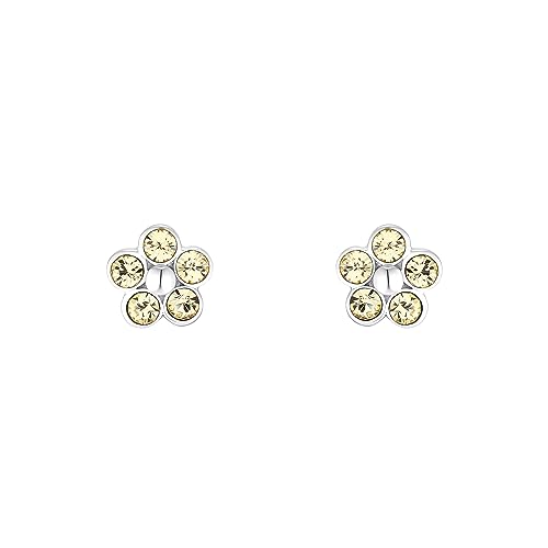Pendientes de mariposa para niña en plata 925 con circonitas 2