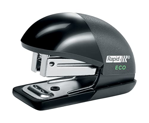Rapid ECO Mini-Tacker kleines Heftgerät aus recyceltem Kunststoff in Reisegröße für zu Hause Büro oder Schule Teil der ECO-Reihe schwarz 24846201