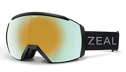 Zeal Optics Hemisphere Snow Goggle, Dark Night/Alchemy Mirror,Medium Fit