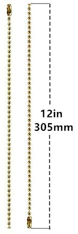 Image of Ceiling Fan Pull Chain, 12 Inches Handle Ceramic Zipper Extension Chandelier Ceiling Fan Zipper 2pcs