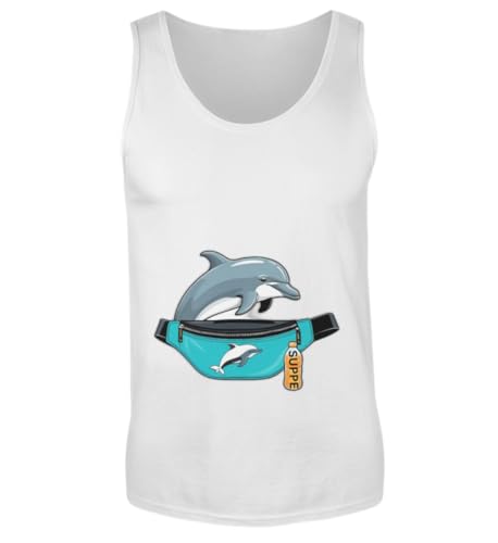 Camiseta tirantes hombre delfín riñonera Mallorca fiesta despedida soltero