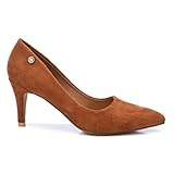 Suela antideslizante Refresh 79956 Sandalia de Vestir de Mujer Camel (Tan), 39 EU (5.5 UK), talón
