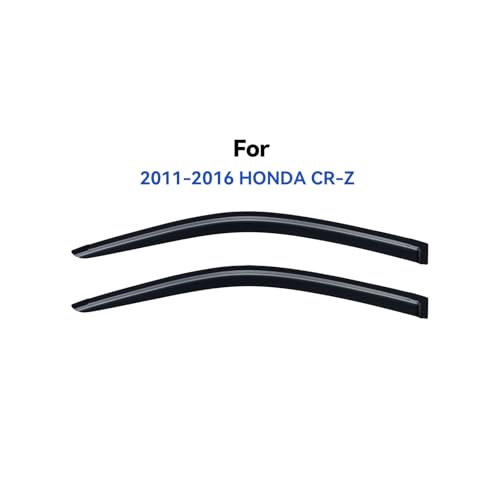 Image of Window Visors Rain Guards for 2011-2016 Honda CR-Z, Out-Channel Window Vent Wind Deflectors Visors Shades for 11-16 Honda CRZ