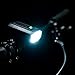 LEZYNE Micro Drive Bicycle USB Rechargeable IPX7 Waterproof White LED Front Light w/Multiple Solid & Flash Modes | Integrated Silicone Rubber Strap Mount, Black Satin