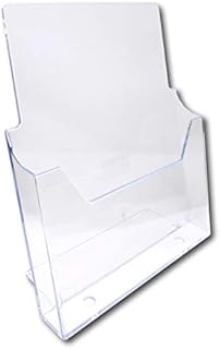 EPOSGEAR® 1 Pack - A4 Freestanding Counter Acrylic Leaflet Flyer Brochure Menu Display Dispenser Holders (Portrait)