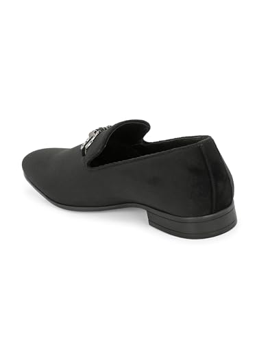 Image of San Frissco Horsebit Formal Loafers Velvet Upper Cushioned Footbed|Comfortable Fashionable Stylish Flexible for Men