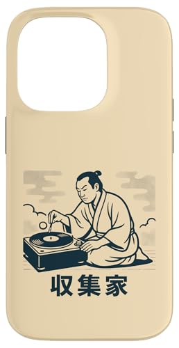 Samurai Tourne-Disque Vinyle pour DJ Coque pour iPhone 14 Pro