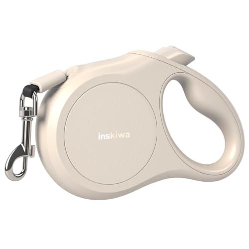 犬 リード 伸縮 ロングリード 自動巻き ストラップ付き リフレクター 小・中型犬用 [長さ:5m 適応体重30kg]