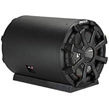 KICKER 46CWTB102 TB10 10-inch Loaded Weather-Proof Subwoofer Enclosure w/Passive Radiator - 2-Ohm, 400 Watt