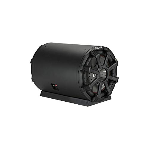 KICKER 46CWTB84 TB8 8-inch Loaded Weather-Proof Subwoofer Enclosure w/Passive Radiator - 4-Ohm, 300 Watt by KICKER - Refurbished condition - US$259.95