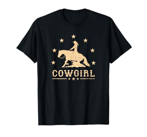 Westernreiter Reining Quarter Horse Sliding Stop Cowgirl T-Shirt
