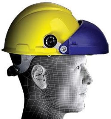 3M 82502-00000 TuffMaster Model H18 Blue High Strength Thermoplastic Capmount Headgear with Dual Pivot Friction Adjustment (1/EA)