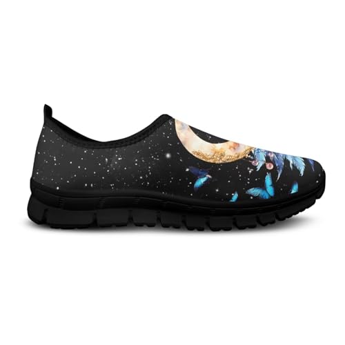 Image of Womens Slip On Walking Shoes Non Slip Loafer Breathable Holiday Travel Shoe Lightweight Casual Low Top Sneakers SizeUS 5.5-11.5