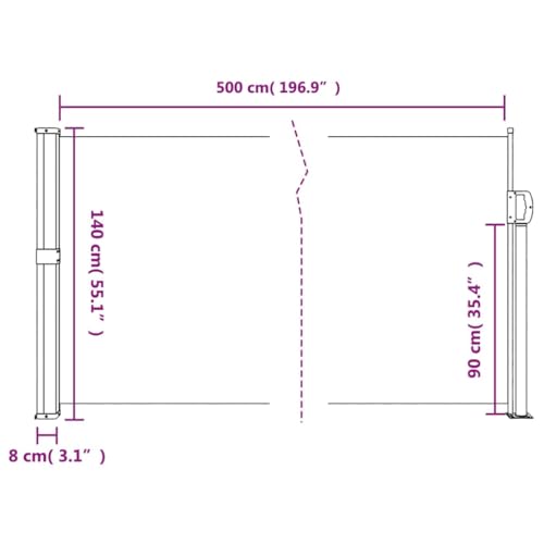 Vidaxl 4004428 Retractable Side Awning Privacy Screen thumb #8