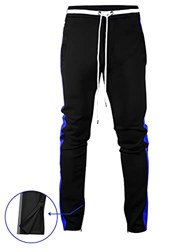 Image of SCREENSHOT Screenshotbrand Mens Hip Hop Slim Fit Track Pants - Athletic Jogger Bottom with Side Taping