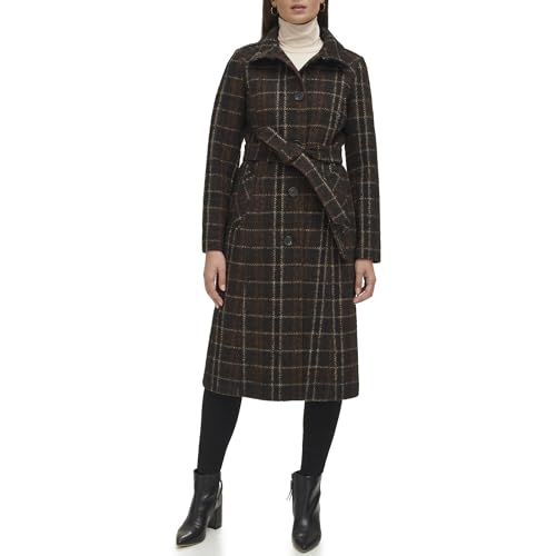 Kenneth Cole Women's Stand Collar Military Coat2