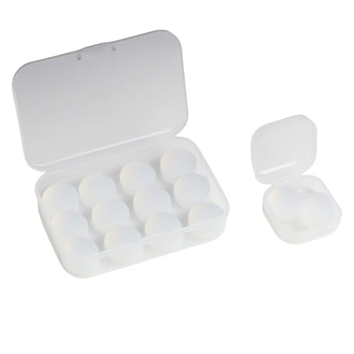 14 Tappi Per Le Orecchie Con Cancellazione Del Rumore, Adatti A Donne E Uomini, Aiutano A Ridurre Il Russare, Realizzati In Materiale Siliconico Da 27 Db, Ipoallergenici, Comodo Accessorio Da Viaggio