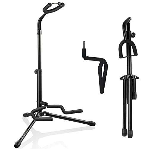 CAHAYA Support de Guitare Pliable et Détachable avec Support de Cou en Mousse Adapté pour Guitare Acoustique, Classique… - Les Beatles, Paul McCartney, John Lennon, RIngo Starr, George Harrison CAHAYA Support de Guitare Pliable et Détachable avec Support de Cou en Mousse Adapté pour Guitare Acoustique, Classique…