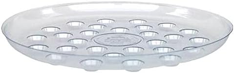 CWP Heavy Gauge Footed Carpet Saver Saucer, 16-Inch Diameter, Clear (Pack of 3)