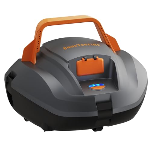 (2026 Upgrade) CoasTeering Pool Vacuum Robot, 120-Min Runtime, Powerful Dual-Motor, Adjustable Cleaning Path, Cordless Robotic Pool Cleaner Robot for Above Ground Pool and Flat Pools Up to 850 Sq.ft by CoasTeering - Used condition - CA$191.06