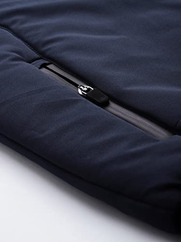 Image of The Indian Garage Co Men Slim Fit Solid Puffer Jackets