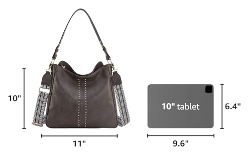 Image of Montana West Hobo Bags for Women Top Handle Satchel Shoulder Purse Bucket Handbag