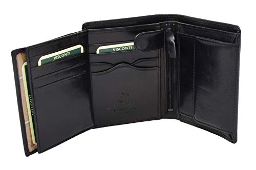 Portefeuille en cuir homme Toronto grand format multi-compartiments