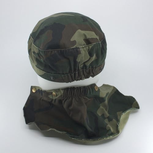 Image of The Vintage Year Heavy Stitching Washed Cotton Cadet Hat - Durable Military Baseball Cap for Men & Women, Outdoor Casual Wear