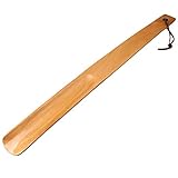 Schuhheber, 38 cm Lang Griff Schuhanzieher Holz Schuhorn Bequemen Schuhheber für Männer Frauen(Holzfarbe)
