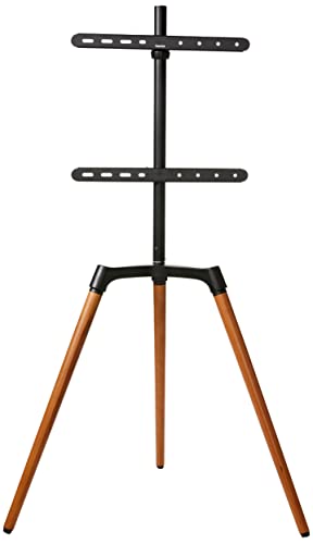 Support TV en bois véritable 400 x 400 avec hauteur variable et bras pivotant