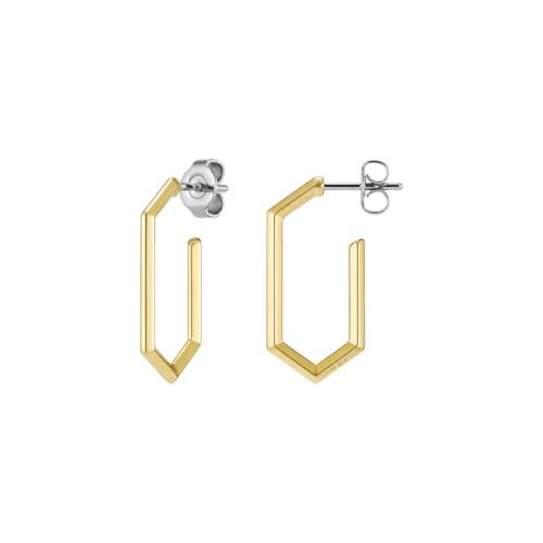 Olivia Burton Women's EVER STACKED Collection Geometric Hoop Earrings in Yellow Gold - 24100293