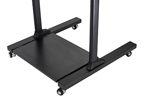 Mount-It! MI-7942B Mount-It Mobile Stand Up Desk / Height Adjustable Computer Work Station Rolling Presentation Cart thumb #8