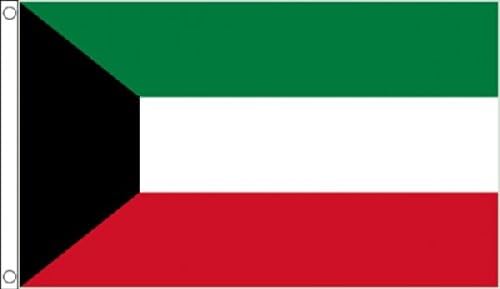 3ft x 2ft (90 x 60 cm) Kuwait Kuwaiti 100% Polyester Material Flag Banner Ideal For Pub Club School Festival Business Party Decoration