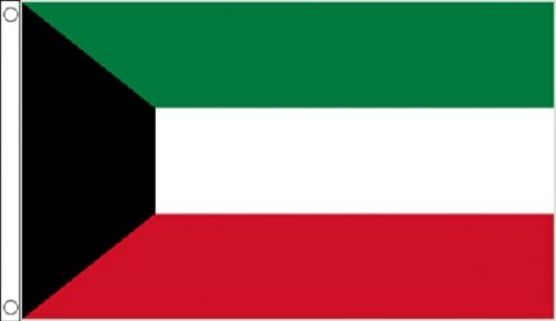 3ft x 2ft (90 x 60 cm) Kuwait Kuwaiti 100% Polyester Material Flag Banner Ideal For Pub Club School Festival Business Party Decoration