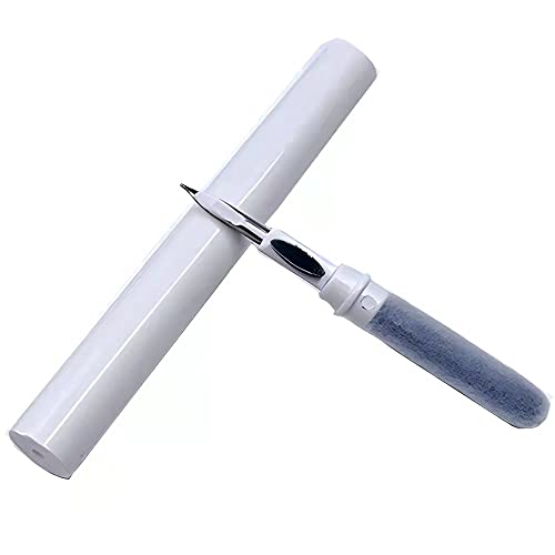 ZALUJMUS Cleaner Kit for Airpods 1 2 Pro Multi-Function Cleaning Pen Soft Brush for Bluetooth Earphones Case Cleaning Tools for All Earbuds (White)