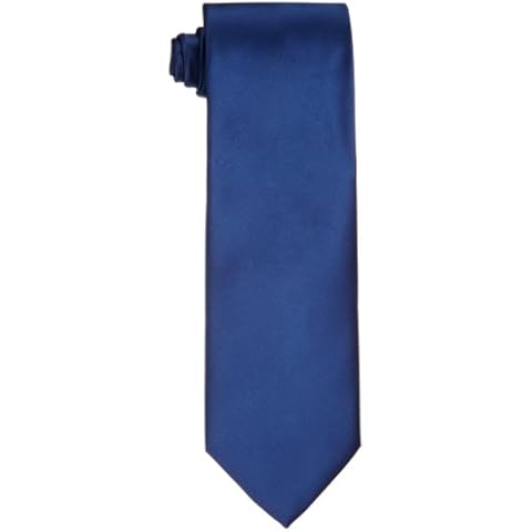 Wembley Men's Green Satin Solid tie, Blue, One Size Cover